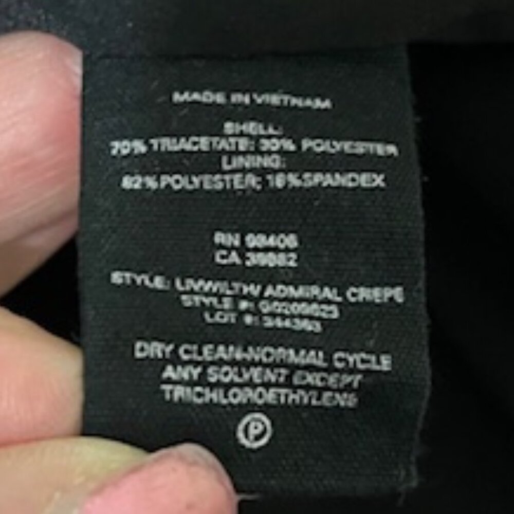 Theory Size 6 Black Sleeveless V Neck Wrap Dress EUC - Picture 6 of 6